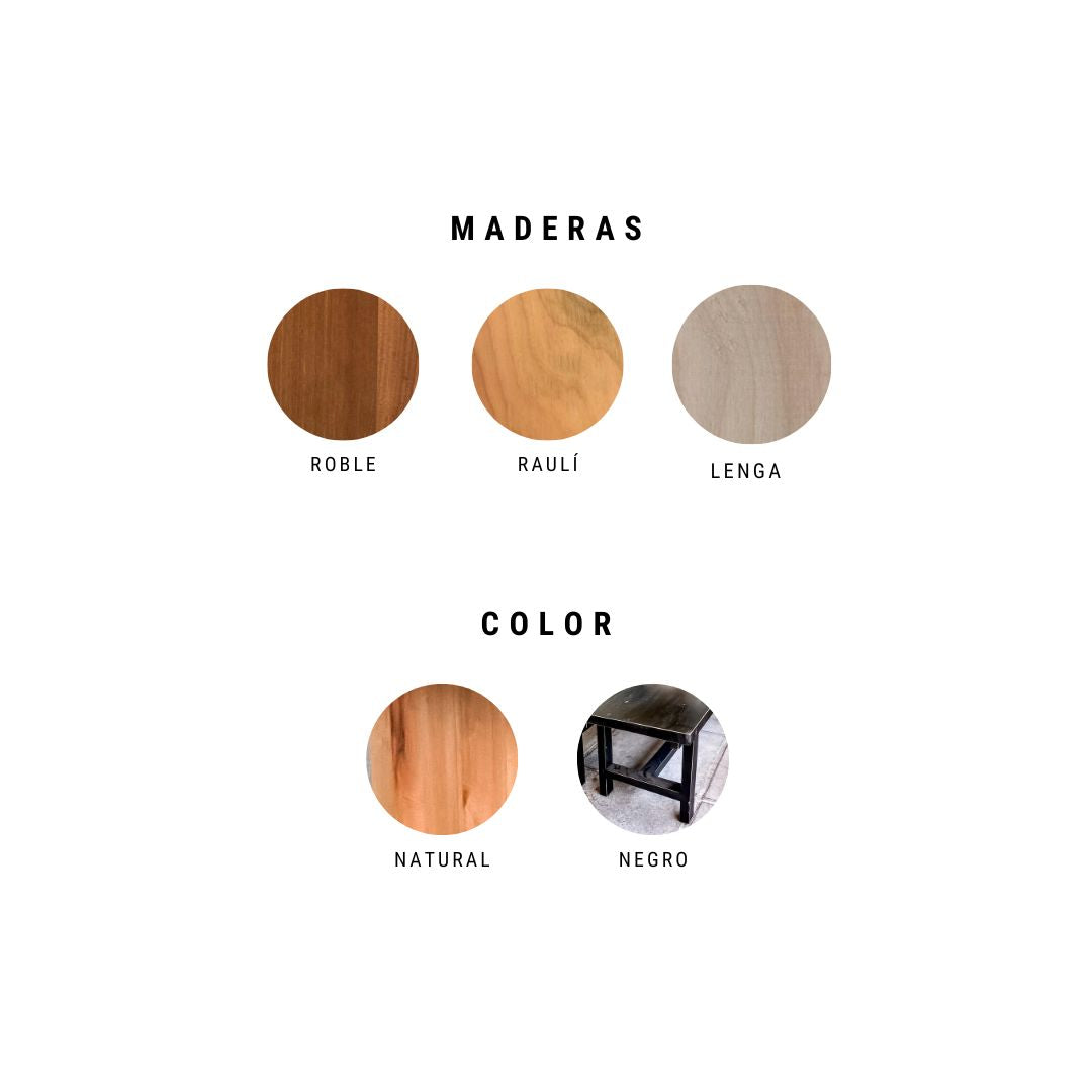 Repisa Pucón Madera con escuadras