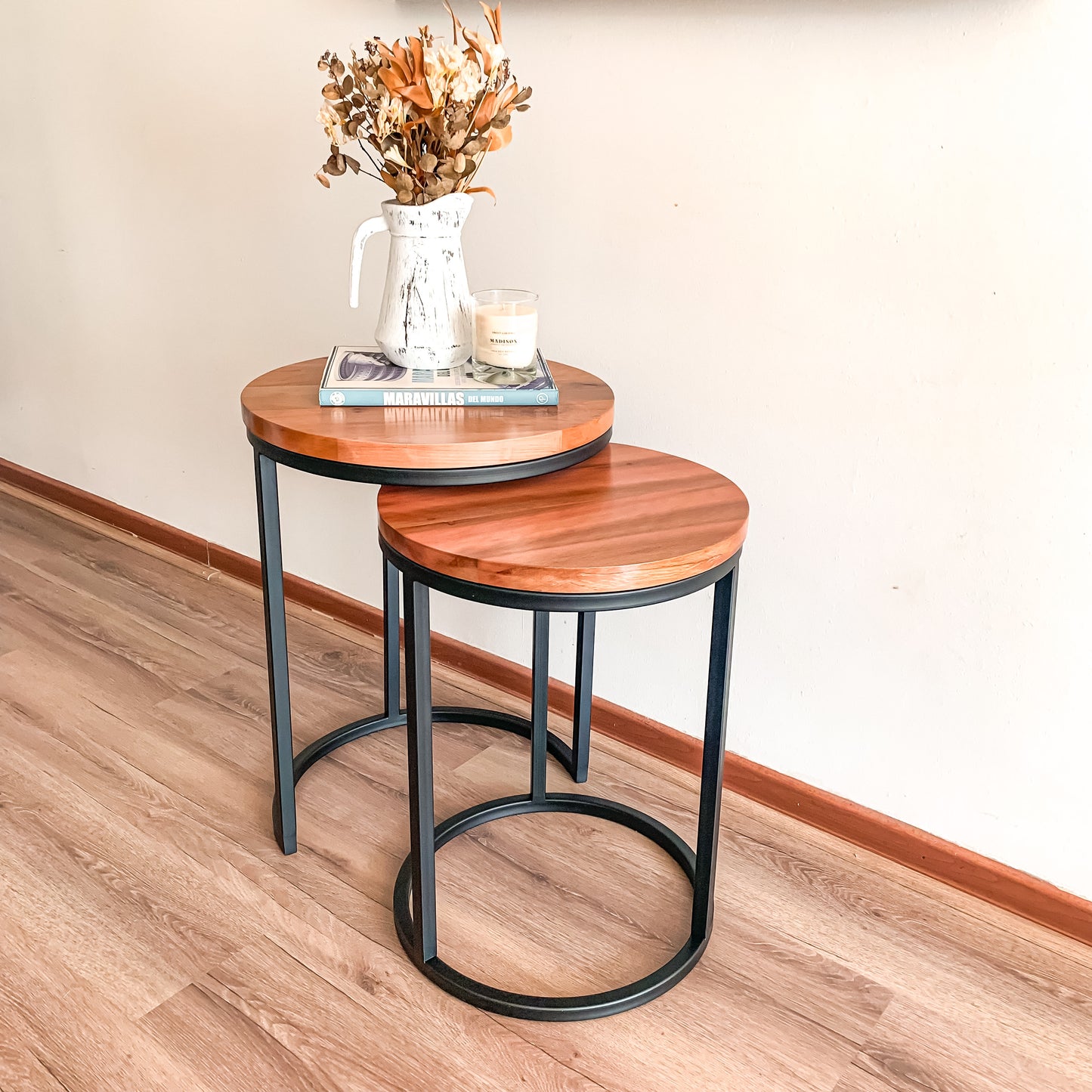 Mesa Nido Colico Redonda Madera