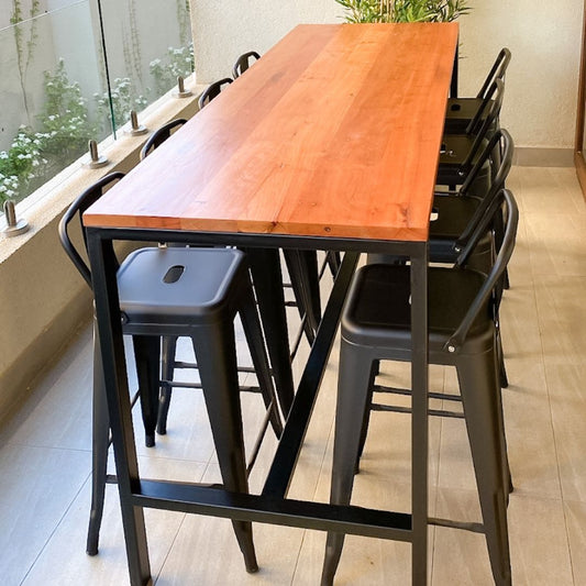 Mesa Bar Matanzas Madera y Fierro