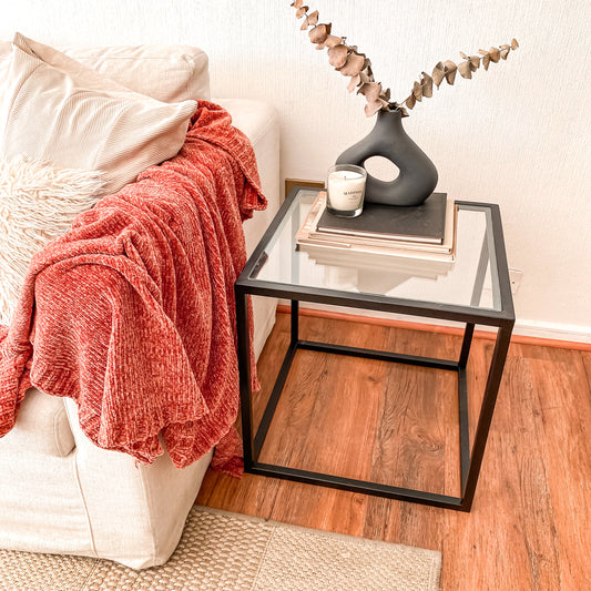 Mesa Chillán Vidrio y Fierro